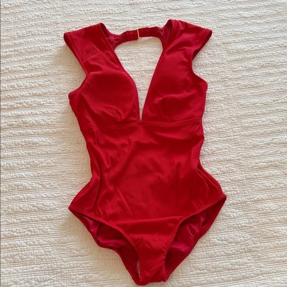 Jantzen Red Women's One Piece Swimsuit - Picture 1 of 5